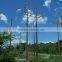 Low Voltage Hot Rolled Steel Electric Light Pole With HDG Powder Coating