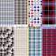 geometry check design pattern /grid design pattern printed fabric