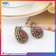 New design imitation ruby stud earrings for women, luxury earring stud