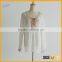 new style mix color deep open neck thin women chiffon blouses for fat