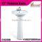 Cheap factory Porcelain Bathroom 17"Pedestal Basin White
