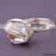 Clear crystals wire wrapped rings --Multi color stone ring