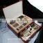 84pcs cutlery sets with nice red wooden box packing, perfect high mirror quality ,plain handle
