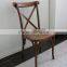 Oak Wood x Cross Back Chairs With Soft Cushions Supplier's Choice