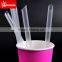 Plastic colorful straws for slush cups