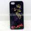 3D DIY custom Flower phone case for iphone 6, flower grass flip phone case, flower leaf phone cover for iphone