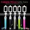 Wholesale products new fodable mini selfie stick with audio cable for smartphone