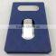 pu and stainless steel push card holder