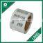 CUSTOM HIGH QUALITY SILVER PAPER ADHESIVE ADHESIVE LABEL