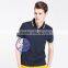 custom polo shirts with yellow ansd white collar and cuff
