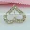 wholesale bulk table decoration & accessories type heart shape crystal wedding napkin ring