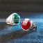 1 dollar shop women jewelry zinc alloy red blue green stone finger ring