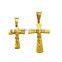 China wholesale JCN0330 stainless steel gold Jesus cross necklace pendant