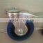 4 inch elastic rubber roller beaing retractable casters