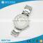 Slim fashion white dial couple alloy wrist watch