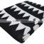 SZPLH Black white triangle jacquard knit bedding throw blanket                        
                                                Quality Choice