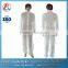 Medical use disposable non woven white sms protective coverall