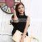 2014 Korean women loose sleeveless black chiffon shirt Women Tops,Fashion dress