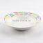 Porcelain soup plate with full design ceramic plate
