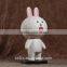 oem blank vinyl toy white blank vinyl pvc toy rabbit blank toy