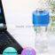 Blue Mini Ultrasonic Portable Water Bottle Cap battery operated mini humidifier