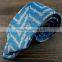 Gray Wavebone Wool Patterned Skinny Tie