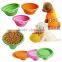 Target Audited Supplier Collapsible Compact Pet Bowl Dog Cat Travel Dish Silicone Pet Bowl