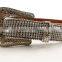 Western Fashion Strass Diamond Chain Cowgirl Rhinestone Cowhide Belt
