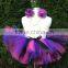 100% handmade rainbow tutu baby skirts purple pink navyblue multicolored princess tutu