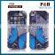 Newest Colored Drawing Pattern Book Stand Leather Case for IPhone 5 With Card Slot