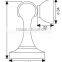 Hot selling zinc alloy room door stoppers upper door stopper