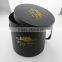 Black matte round flower pacakging box supplier