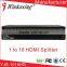 High quality v1.4 hdmi splitter to hdmi and component 1 in 16 out YJS-1016HD