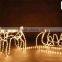 Cutely decorative deer outdoor lights fancy led deer christmas lights with nice design deer lights with sleigh