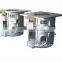 1000Hz medium frequency copper melting induction furnace capacity 350Kg