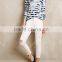 2015 woman t-shirt summer long sleeve stripe tie-dye tee shirt design SYA15235
