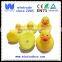 novelty flashing light up PVC plastic water duck yellow rubber duck