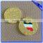 Free sample cheap customized logo gold souvenir coin