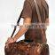 Real Goat Leather Bag Handmade Shoulder Bag Duffel Bag Men Leather Duffel Bag Goat Leather Travel Bag Luggage Bag