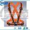 adjustable safety vest with 5cm width PVC reflective tape