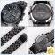 30M Water Resistant skmei New Black Metal Cheap LED Watches For Men
