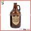 glass material beer storage bottle printed 1.89l growler