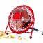 4 inch USB mini small cool metal desk fan