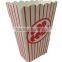 Custom logo square bottom paper popcorn box