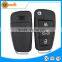 ABS 3 button remote car keys with Round logo and blade for Audi a6 a4 b5 q5 key remote key blank fob