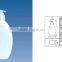200ml empty shampoo HDPE bottle with the pump fashion body wahs bottle