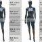 Wholesale fiberglass brand custom gun black chrome hot sex perfect girl mannequins