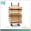 retail store metal movable wood flooring tile display shelf rack with brand HSX-S0183