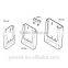 New design factory cardboard book shelf acrylic magazine rack book case