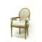 Antique Wood Fabric Cushion Chair Hand Carved Teak Wood Chairs